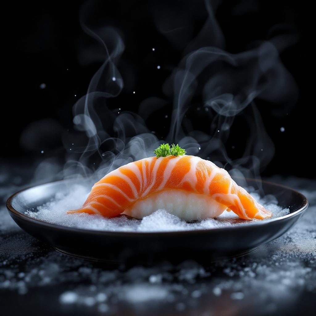 Post de restaurante japones gerado por IA